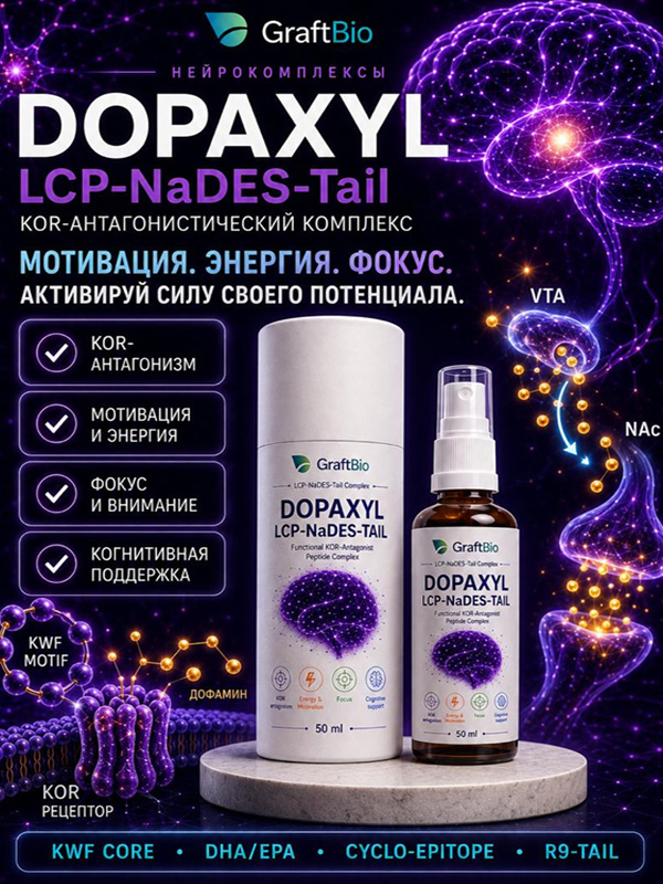 Dopaxyl - функциональный комплекс для поддержки мотивации, внимания и работоспособности, 50 мл